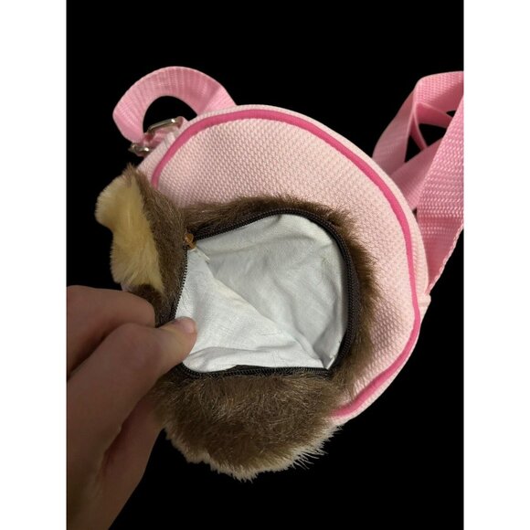 Monchhichi Tanu Raccoon Purse Monchichi Sekiguchi 6” - Picture 4 of 8